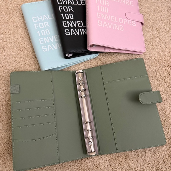 GREEN 100 Money Savings Challenge A5 Money Binder Book Money Budget Book Budget - Picture 3 of 8